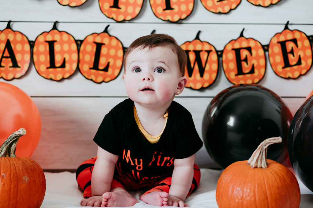 A Baby in a Halloween Costume